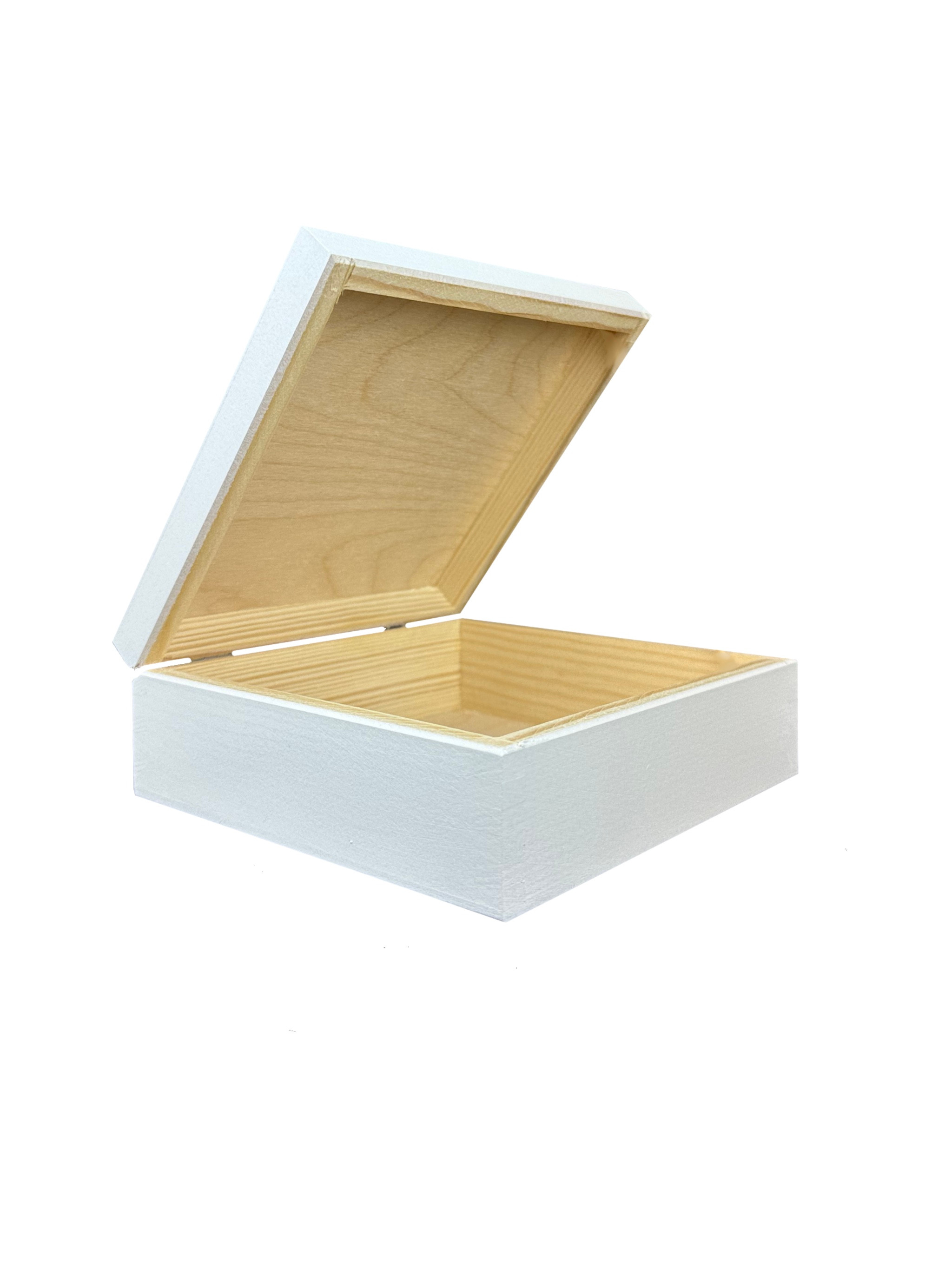 Holzbox weiß 16 x 16 cm