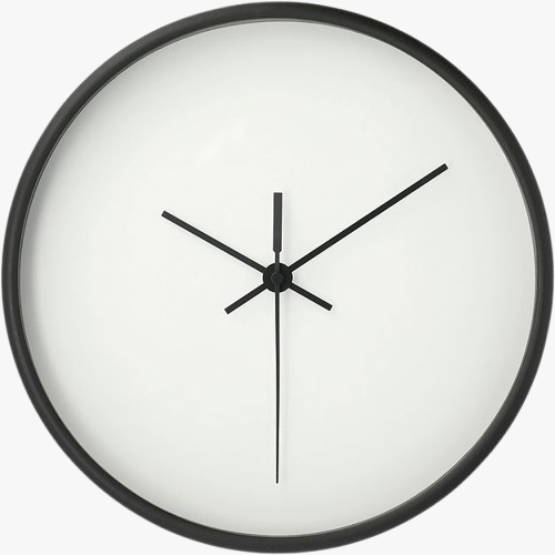 Wooden Frame 10” Diameter Wall Clock