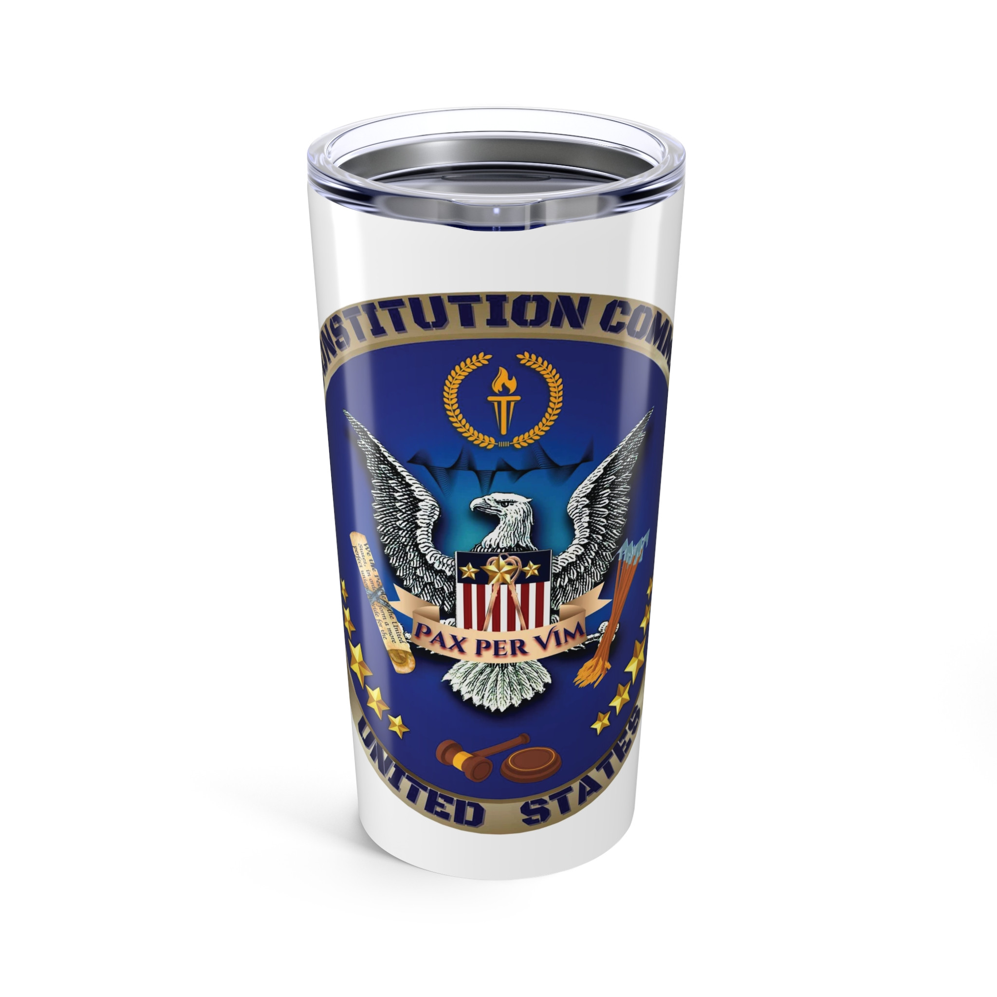 20oz Tumbler Seal Constitution Commandos Official Drinkware