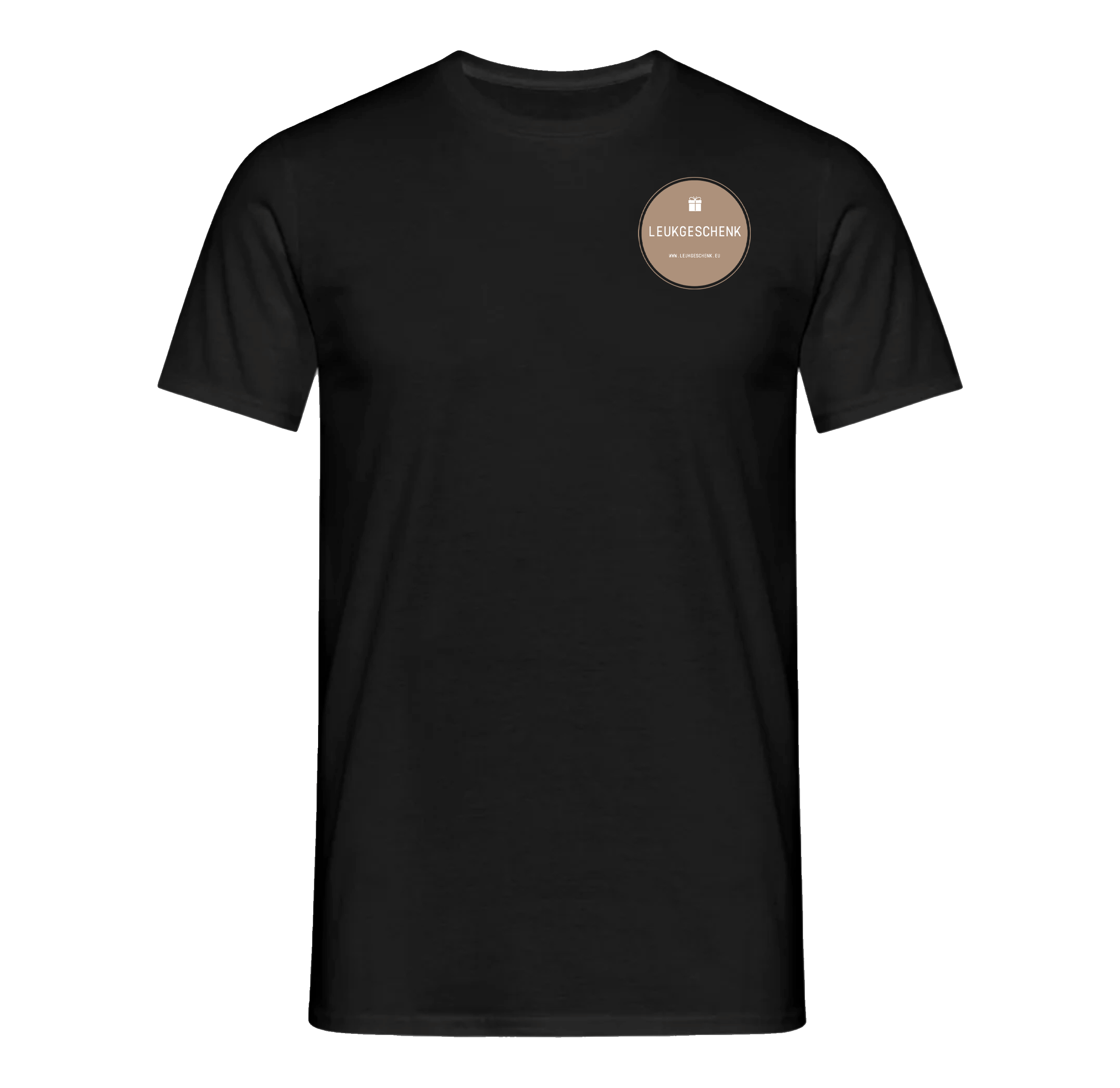 Zwarte T-shirt met bedrukking | Ontwerp je eigen shirt