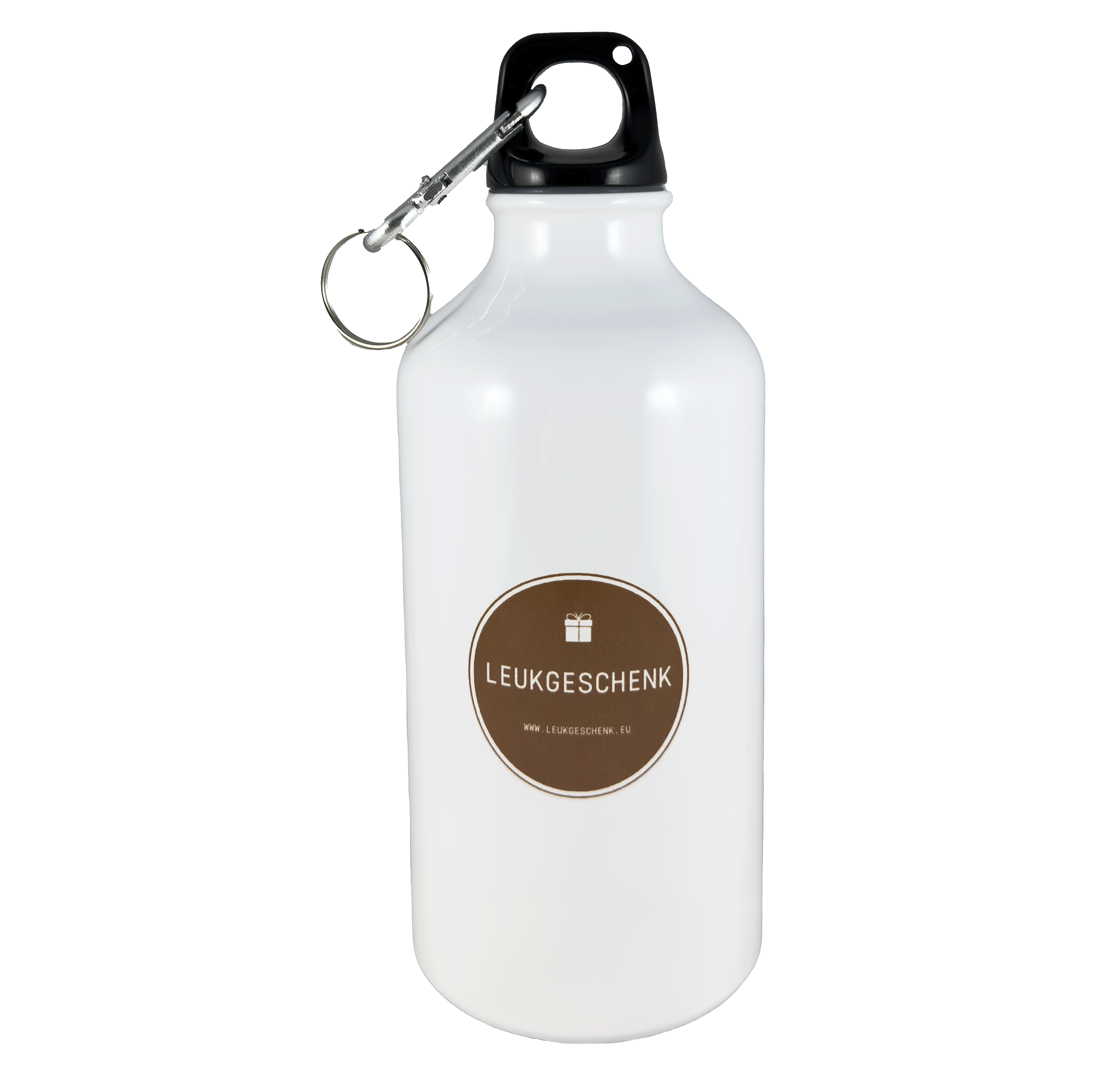 Witte drinkfles 500 ml – Personaliseer met naam of logo